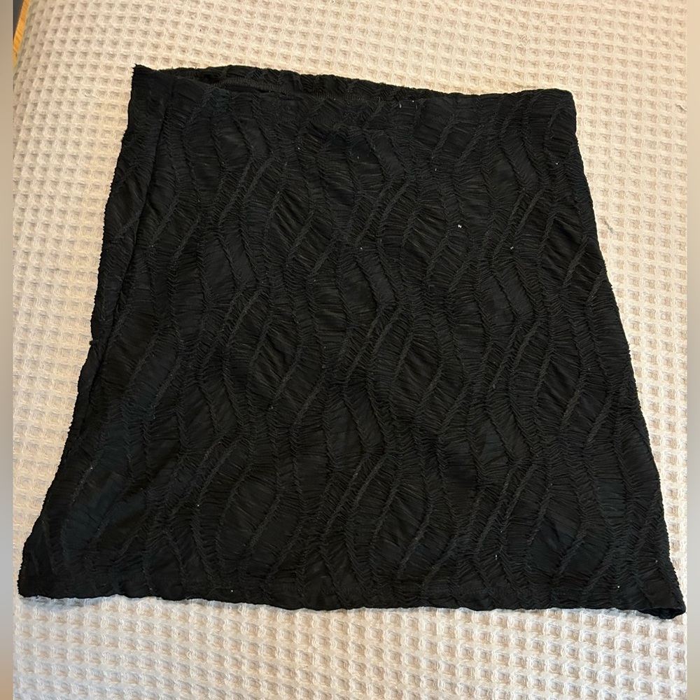 Torrid Black Skirt with Lace Accents